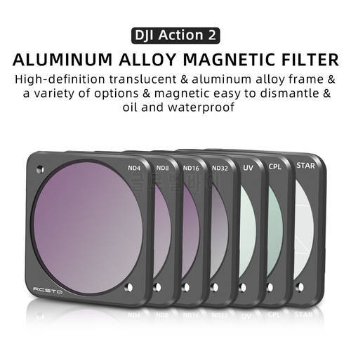 Filter DJI OSMO Action 2 Camera Optical Glass Filters CPL UV ND SART Lens for DJI Action 2 Accessories