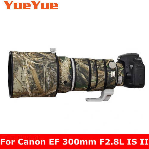 For Canon EF 300mm F2.8 L IS II USM Waterproof Lens Camouflage Coat Rain Cover Lens Protective Case Nylon Guns Cloth