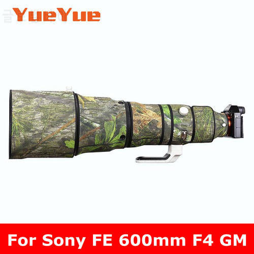 For Sony FE 600mm F4 GM OSS ( SEL600F40GM ) Waterproof Lens Camouflage Coat Rain Cover Lens Protective Case Nylon Guns Cloth