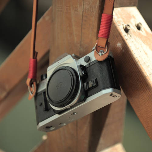 For Canon Nikon Sony FUJI Fujifilm Leica Pentax Lumix Handmade Genuine Leather Camera Strap DSLR Camera Shoulder Sling Belt