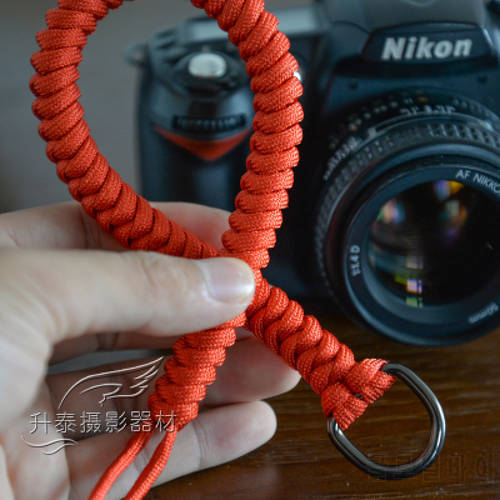 For Mirrorless Digital Camera Leica Canon Fuji Nikon Olympus Pentax Sony hand-woven Nylon rope Camera Wrist Strap Wrist Band