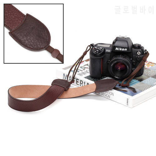 Fancy Genuine Camera Leather Strap Neck Shoulder Strap for Fujifilm Sony Canon Nikon DSLR Mirrorless Cameras
