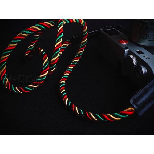 For Leica M10 Fuji-film XT10 XT20 XT30 X100 Ricoh GR2 GR3 NIKON Z6 Z7 hand-woven Nylon rope Camera Shoulder Neck Strap Belt