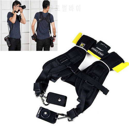 High Quality New Black Professional Rapid Camera Double Shoulder Sling Strap For SLR DSLR For Canon Nikon Sony Camera