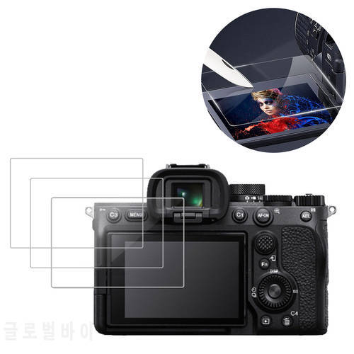 Tempered Glass Camera Screen Protector 3-PCS 9H 0.3mm Camera LCD Display Screen Guard Cover For SonyAlpha A7IV/A7M4/A74