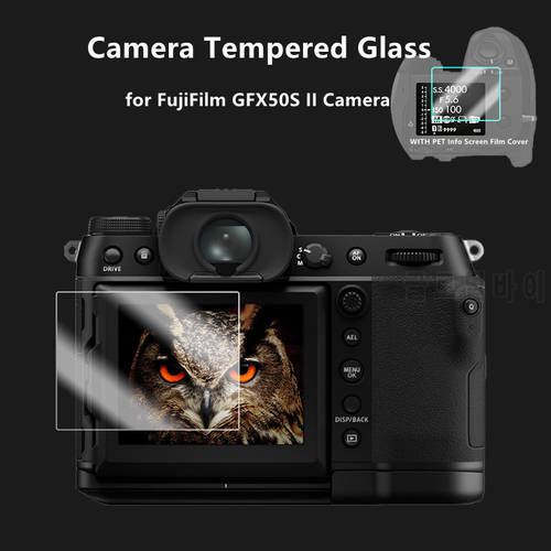 Fuji GFX 50SII Camera 9H Camera Tempered Glass LCD Screen Protector for FujiFilm GFX50S II Camera Anti-Scratch Protective Film