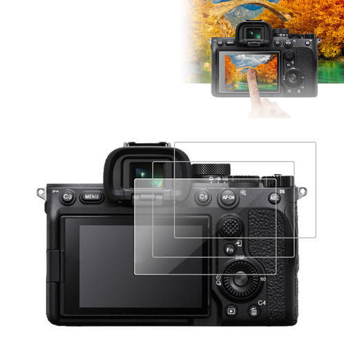 3PCS LCD Display Screen Tempered Glass Protector For Sony Alpha A7IV/A7M4/A74 9H 0.3mm Camera Screen Film Guard Cover