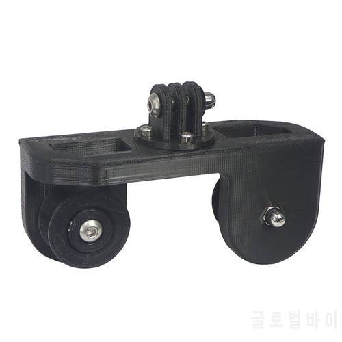 Action Camera Dual Wheel Glide Shooting Mount Bracket Tripod Holder for Go Pro Max 10 9 8 360 ONE R Accessories