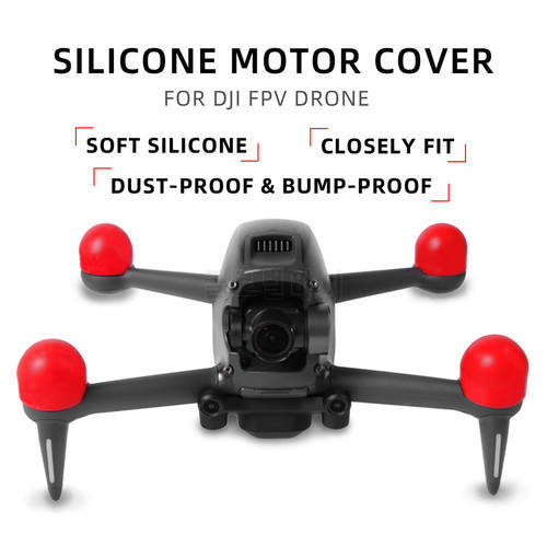 4pcs Dust-Proof Motor Cover Hat for DJI FPV Drone Accessories Drone Motor Cover Cap Engine Protective Cap Protector