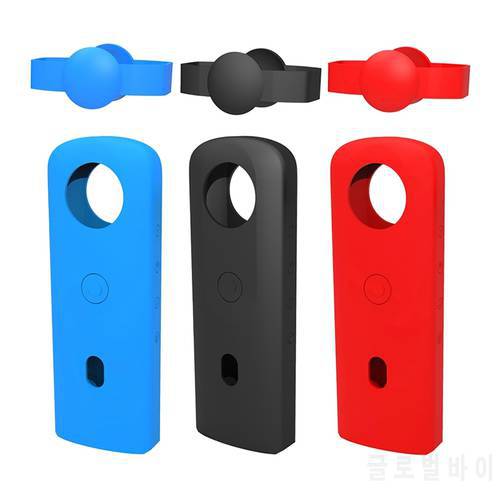Silicone Protective Case with Lens Cover for ricoh Theta SC2 360 Panoramic Cam HX6A