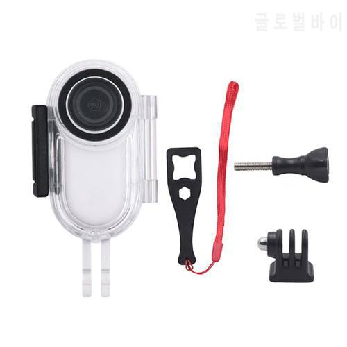 41QA 30m Waterproof Case Sports Camera Underwater Housing Diving Protective Shell Adapter Bundle Set Compatible with Insta 360 2