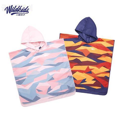 Wildkids Beach Towel For Adults Quick Dry Swimming Pool Poncho Bath Towel With Cloak Bathrobe Fitness