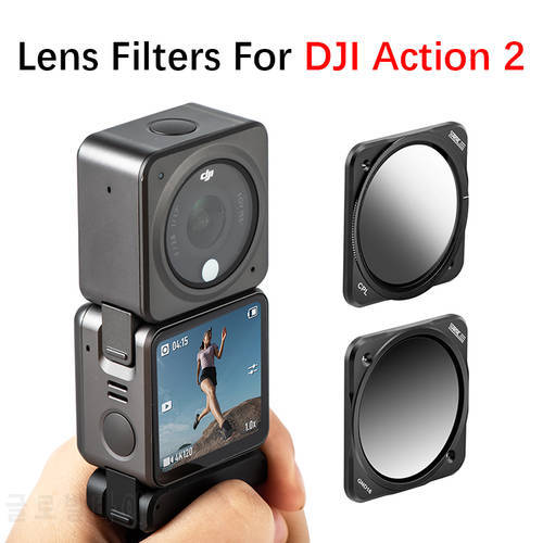 For DJI Action 2 Sports Camera Lens Filter CPL Polarizer Filter GND16 Gradient Filter For DJI Osmo Action 2 Camera Accessories