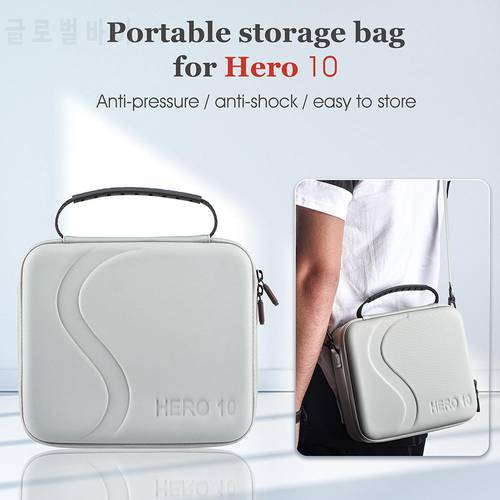 Portable PU Storage Case For Gopro Hero 10/9 Waterproof Scratch Resistant Messenger Shoulder Bag Sport Camera accessories