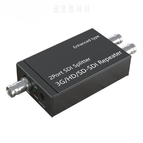 AYHF-SDI Splitter 1 X 2 Multimedia Splitter SDI 1080P 60Hz Expander 1 To 2 Port Adapter EU Plug