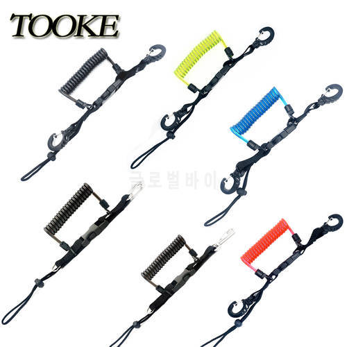 Diving Camera Lanyard Spring Coil Camera Scuba Diving Quick Release Buckle Clips Underwater Outdoor Activities Pool Accessories