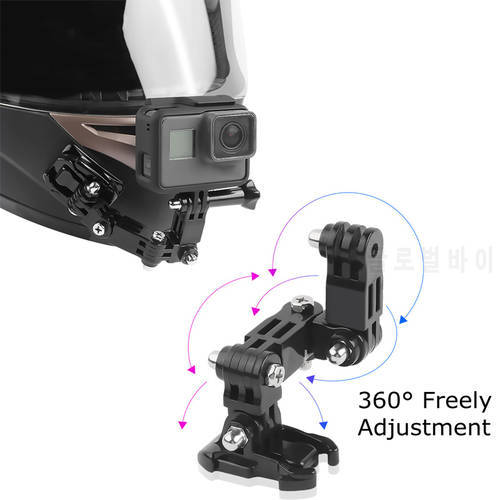 Motorcycle Helmet Chin Mount Holder for GoPro 4 5 6 7 8 9 10 DJI Yi osmo Action Sports Camera Full Face Holder Accessories