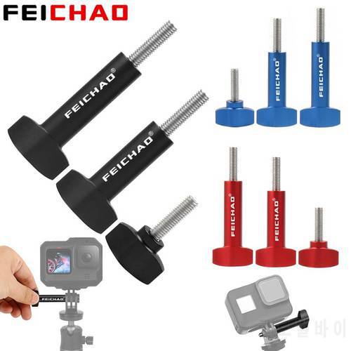 M5 Thumb Screw Stainless Steel Bolt & Aluminium Alloy T Head Hand Tighten Clamping Knob Manual Handle Screw for Gopro Insta360