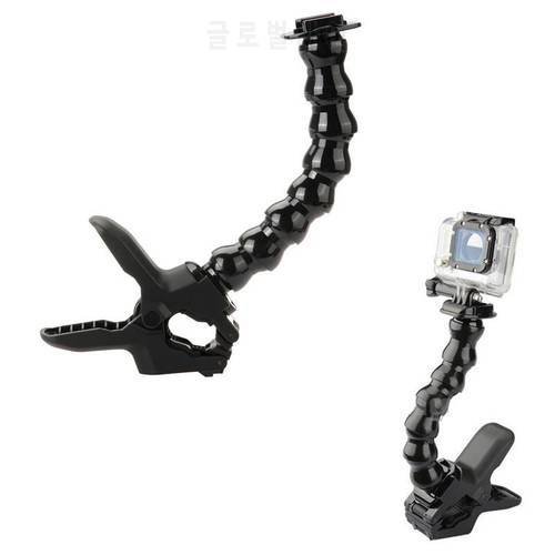For Go Pro Accessories Adjustable Neck Jaws Flex Clamp Mount Flexible Tripod for Gopro hero 10 9 8 7 6 5 for Yi Camera
