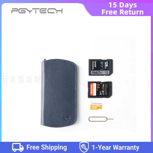 PGYTECH SD Card Wallet Bag Memory Card Storage Bag Carrying Case Holder CF/SD/Micro SD/SDHC/MS/DS Game Accessories