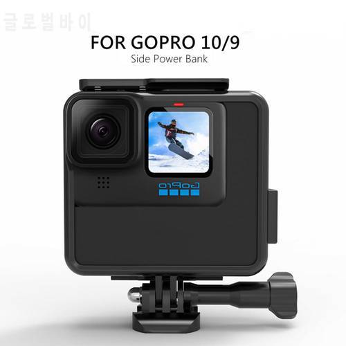 Protective Frame Housing Case With Battery Cover Battery 4800mAh Side Power For Gopro Hero 10 9 Black Camera Accessories Mount