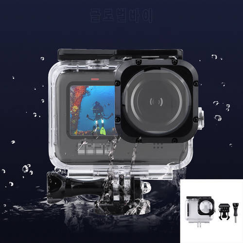 Waterproof Case for GoPro Hero 9 Protective Diving Underwater Housing Shell Cover Lens Frame Action Camera for GoPro 9 Accessory
