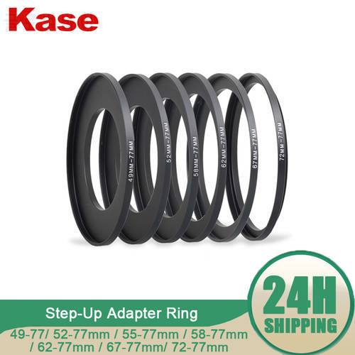 Kase 77mm Step-Up Adapter Ring ( 49-77/ 52-77mm / 55-77mm / 58-77mm / 62-77mm / 67-77mm / 72-77mm/77-105mm/52-58mm/82-77mm )