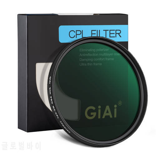 GiAi Camera CPL Filters 18-layer Coating High Definition Polarizer Lens 82mm 77mm 72mm 67mm 58mm 55mm 52mm 49mm