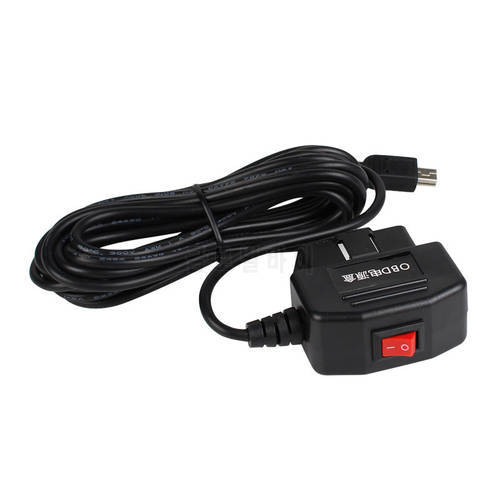 Driving recorder OBD3A step-down line acc flameout power-off delay switch parking monitoring power cord