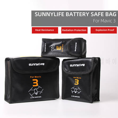 Portable Explosion-Proof Drone Battery Safety Carrying Bag Fireproof Blast Proof Batteries Protector Storage Box Pouch for DJI