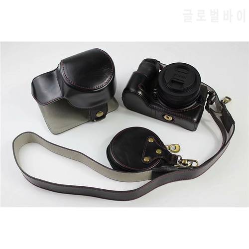 PU Leather Case Camera Bag For Nikon Z50 Z-50 protective shell cover With Bottom Battery Opening