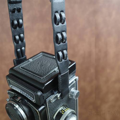 For Rollei Rolleiflex TLR Film Camera CS174 adjustable Leather Cotton Neck Shoulder Strap Belt