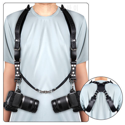 Double Single Shoulder Camera Strap Leather DSLR Camera Strap Rose Anvil India Earl Camera Harness For Canon For Nikon Sony SLR