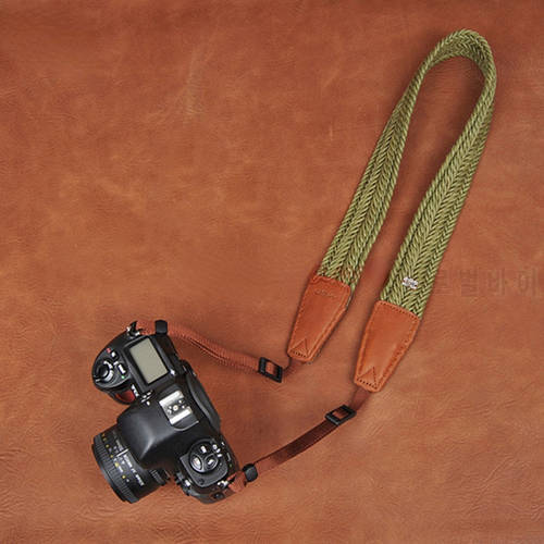 For Sony Sigma Kodak Panasonic Fujifilm Green CAM-in Universal Cotton Camera Neck Carrying Shoulder Strap