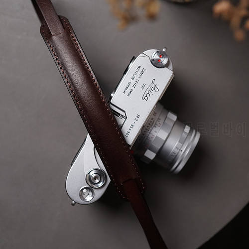cowhide Camera Shoulder Sling Belt (Shoulder support) Handmade Genuine Leather Camera Strap Vegetable tanned