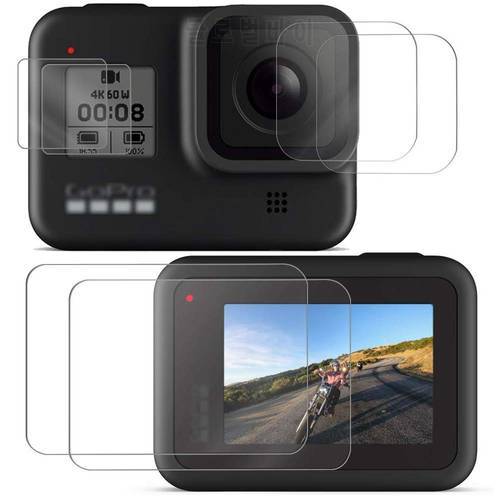 Sports camera Screen protectors for Gopro Hero 8 Tempered glass screen protector for Gopro 8 Lens Protector camera accessories