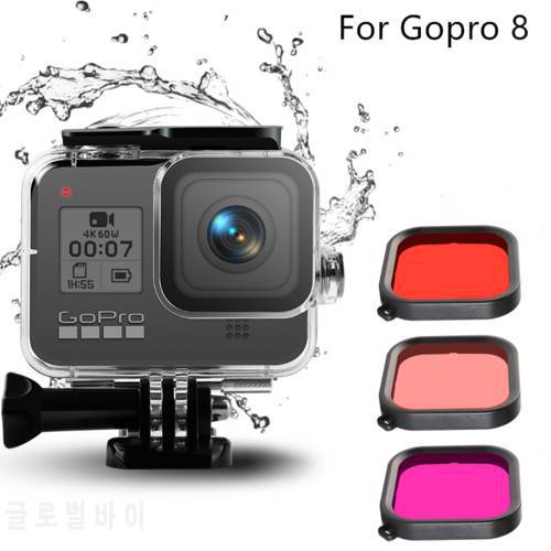 For Gopro hero 8 Waterproof Shell Housing Case Underwater Protector Cover Housing for GoPro Hero 8 Camera Accessories
