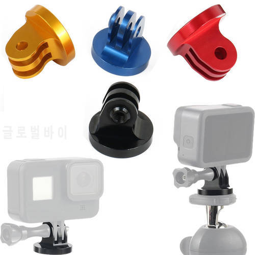 1/4 Inch Tripod Mount Adapter For Gopro11 10 9 8 Colorful Foldable Aluminium Alloy Thread Screw Go Pro Action Camera Accessories