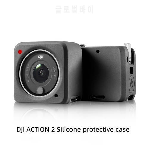 DJI Action 2 Camera Protector Case Combo Soft silicone Anti slip Split type Cover Anti-Dust ACTION 2 Accessories