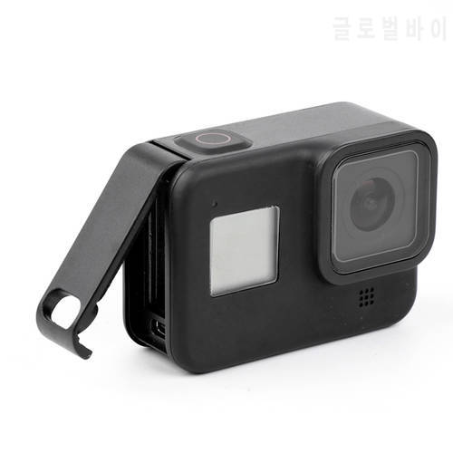 Rechargeable Side Protective Cover Battery Lid for GoPro Hero 8 Sports Camera Plastic Dustproof Battery Lid Door Housing
