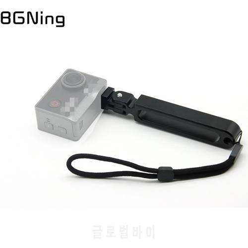 BGNing CNC Aluminum Alloy Mini Selfie Stick Handle Grip Stand Support Black for Gopro Hero 10 9 8 Action Cameras