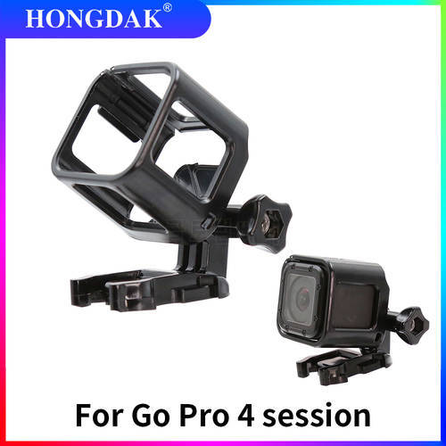 HONGDAK Standard Border Protector Protective Frame Case for GoPro Hero 4 5 Session with Rotation Adapter Action Camera Accessory