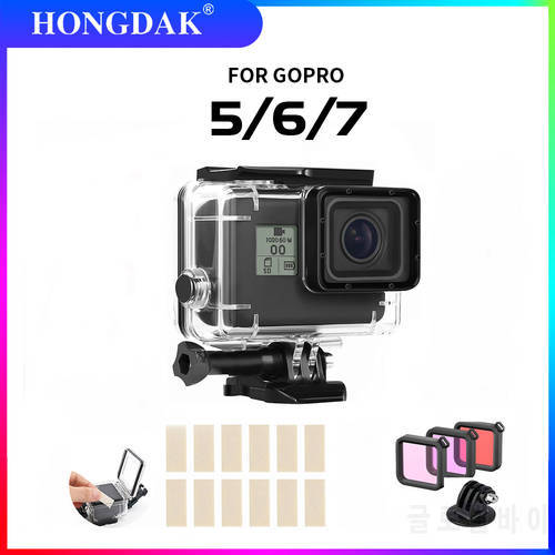 60M Waterproof Housing Case Underwater Driving For Go Pro GoPro Hero 5 6 7 Black Protective Dive Cover Action Camera Accessoris