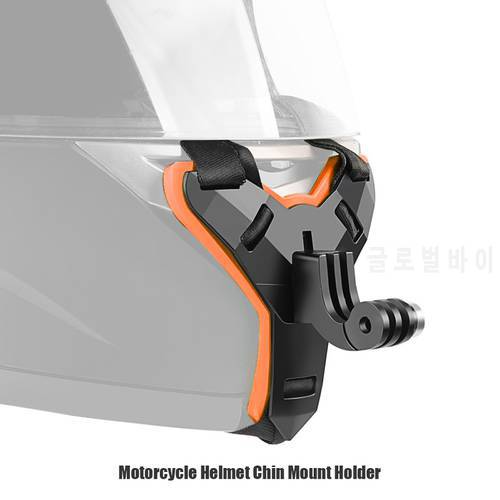 Motorcycle Helmet Chin Strap Mount Holders Anti-Shock Action Sports Camera For GoPro Hero 9 8 7 6 5 Yi Full Face Stand Accessory
