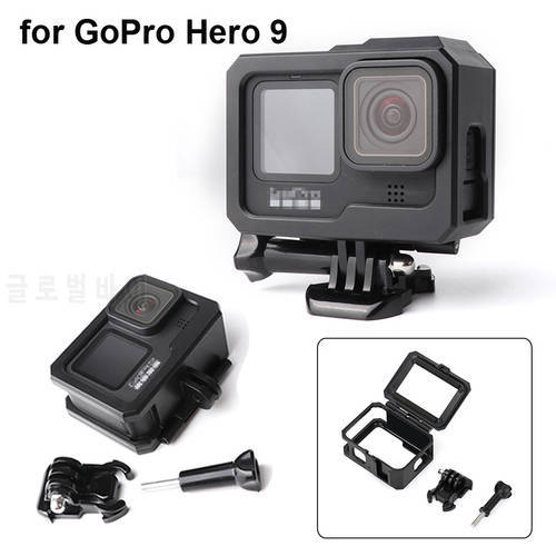 Protective Frame Shell for GoPro Hero 9/10/11Housing Case Cold Shoe Protector for Go Pro Hero9 Camera Protective Accessory
