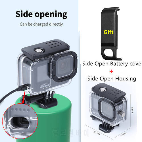 Accessories Side Open Protective Housing Case With Battery Cover Mount for Gopro Hero 10 9 Camera Protector Shell Data Cable