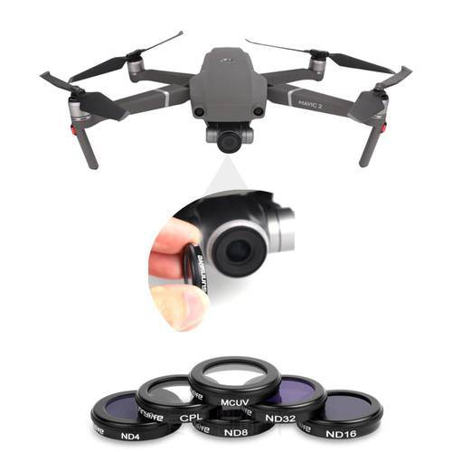 Sunnylife 2 Zoom Camera Lens Filter CPL MCUV Filters ND4 8 16 32 ND Filter for DJI Mavic 2 Zoom Drone Parts Accessory
