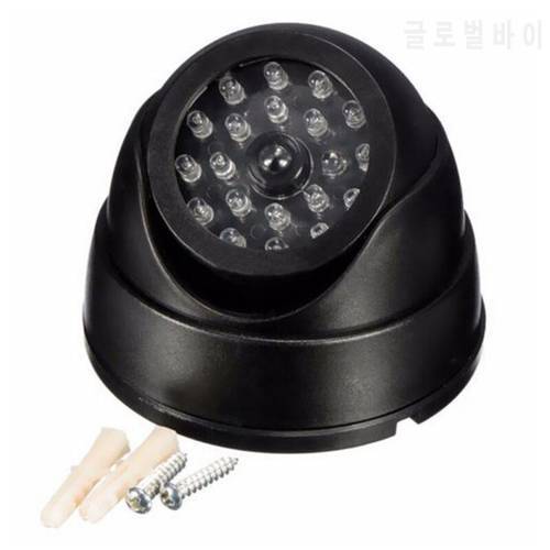 LED Flashing Light Outdoor Simulated Surveillance IP Camera Indoor Black Security Dome Fake Camera Monitor For Smart Home