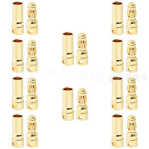 10Set/Lot Female Male 3.5mm Gold Bullet Banana Connectors RC ESC LIPO Battery Device Electric Motor Wire Parts