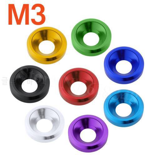 8PCS/Lot Aluminum M3 Countersunk Washer Flat Head Screws Bolts For Hobby Model RC Car Quadcopter Parts Drone Multirotor